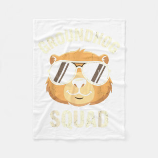 Cobertor De Velo Groundhog Squad Cool Ground Hog Day 2026 