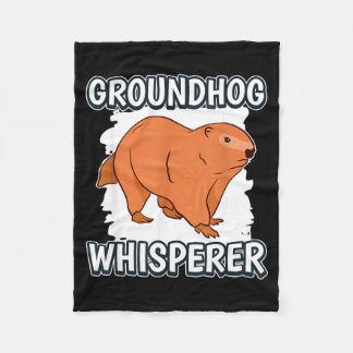 Cobertor De Velo Groundhog Whisperer Groundhog