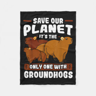 Cobertor De Velo Groundhog Woodchuck Marmot Animal Ground Squirrels