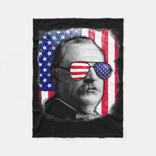 Cobertor De Velo Grover Cleveland Bandeira dos EUA 4 de Julho