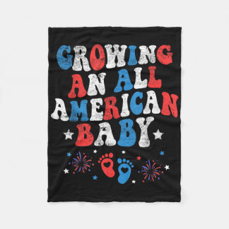 Cobertor De Velo Growing An American Baby 4th Of July Pregnancy Ann