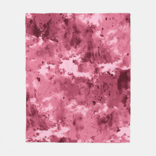 Cobertor De Velo Grunge abstrato de aquarela: padrão de camuflagem.