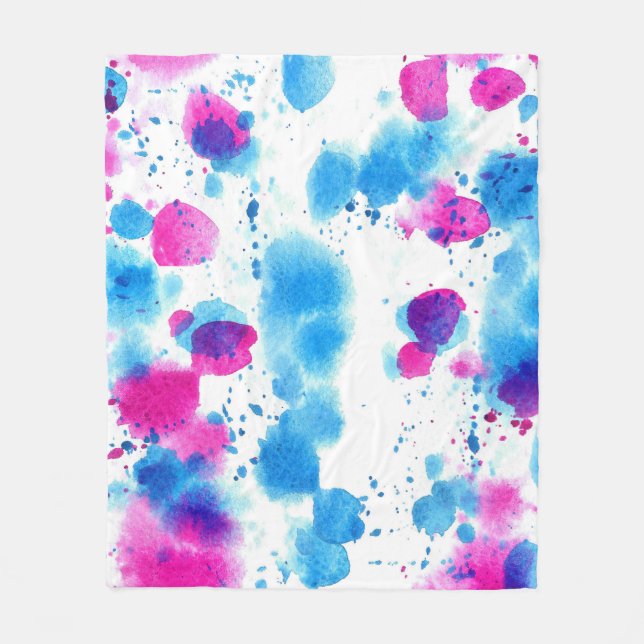 Cobertor De Velo Grunge Mantém Textura De Aquarela (Frente)