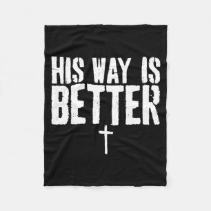 Cobertor De Velo Grunge Seu Caminho É Melhor Cruz Cristã Minimalist