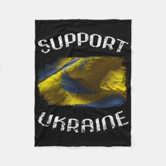 Cobertor De Velo Grunge Stand With Ukraine Statement Piece For Supp