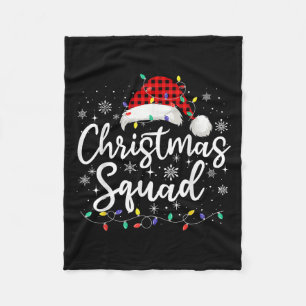 Cobertor De Velo Grupo Familiar de Natal Vinculando Pai Natal