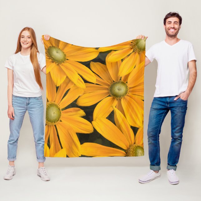 Cobertor De Velo Grupo Personalizado de Imagem do Flor Amarelo do S (In Situ)