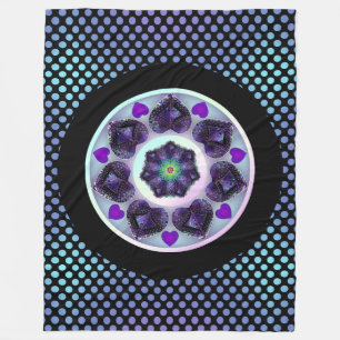 Cobertor De Velo Guarda-chuva e corações roxos .7