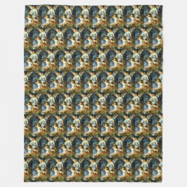Cobertor De Velo GUARDIAN ANGEL Bernhard Plockhorst 1886 Fleece Bla