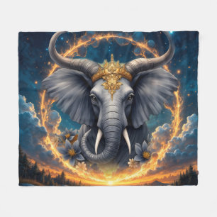 Cobertor De Velo Guardião Coroado do Portão Celestial o elefante