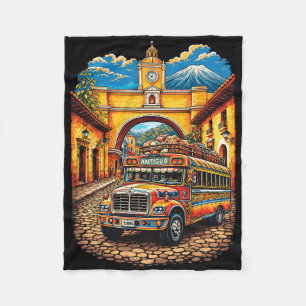 Cobertor De Velo Guatemala Ônibus de Frango Antigua Chapin Quetzal