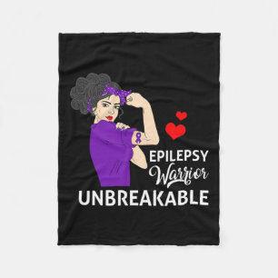 Cobertor De Velo Guerreira da Consciência da Epilepsia