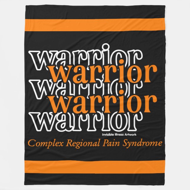 Cobertor De Velo Guerreiro/Repetido...CRPS Fleece Blanket (Frente)