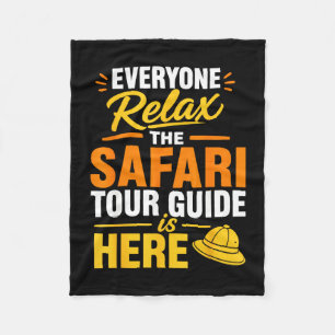 Cobertor De Velo guia de turismo de safari engraçado