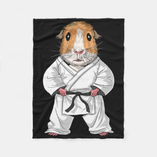 Cobertor De Velo Guiné Pig Karate Ninja Jiu-jitsu Taekwondo Martia