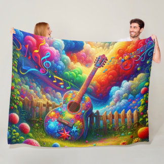 Cobertor De Velo Guitar Art