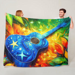 Cobertor De Velo Guitar Art