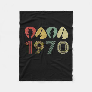 Cobertor De Velo Guitarrista Guitarra Picada 1970 Aniversário Guita