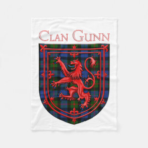 Cobertor De Velo Gunn Tartan Scottish Xadrez Lion Rampant