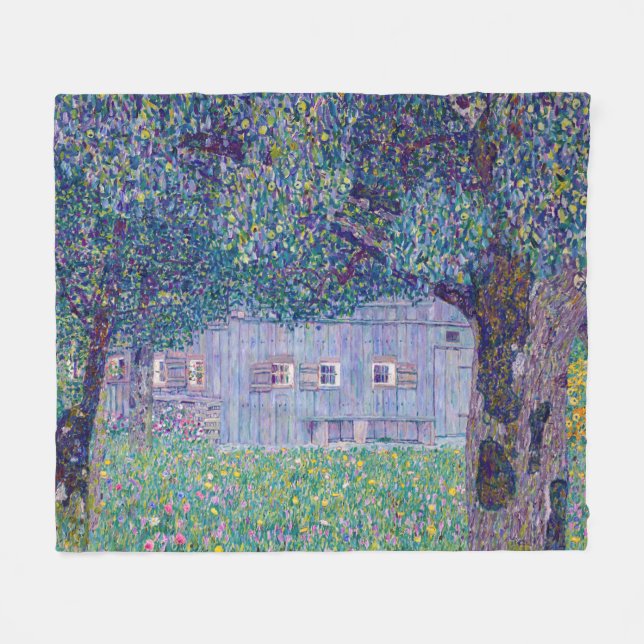 Cobertor De Velo Gustav Klimt - Farmhouse no Alto da Áustria (Frente (Horizontal))