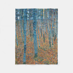 Cobertor De Velo Gustav Klimt Floresta de Faia Arte Fino Vintage