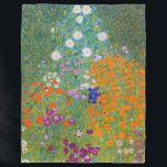 Cobertor De Velo Gustav Klimt - Jardim Flor<br><div class="desc">Jardim Flor - Gustav Klimt em 1905-1907</div>