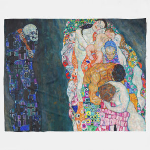Cobertor De Velo Gustav Klimt - Morte e Vida