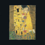 Cobertor De Velo GUSTAV KLIMT - O beijo de 1907<br><div class="desc">GUSTAV KLIMT - O beijo de 1907Óleo e folha de ouro na canvas</div>