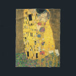 Cobertor De Velo GUSTAV KLIMT - O beijo de 1907<br><div class="desc">GUSTAV KLIMT - O beijo de 1907Óleo e folha de ouro na canvas</div>