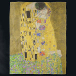 Cobertor De Velo Gustav Klimt - The Biss<br><div class="desc">Kuss Beijo/Der - Gustav Klimt em 1907-1908</div>