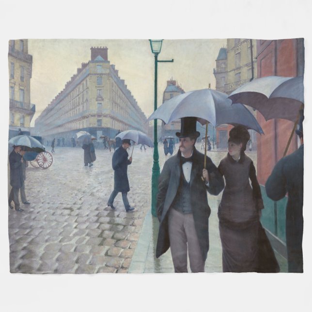 Cobertor De Velo Gustave Caillebotte - Paris Street; Rainy Day (Frente (Horizontal))