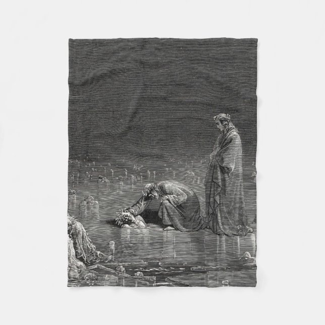 Cobertor De Velo Gustave Dore Inferno (Frente)