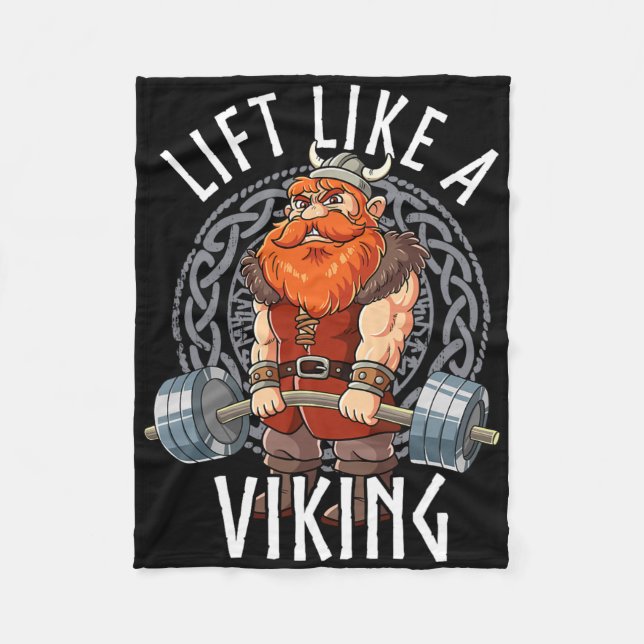 Cobertor De Velo Gym Bodybuilding Lift Like A Viking  (Frente)