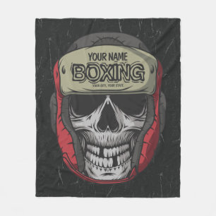 Cobertor De Velo Gym de Boxer Personalizado do Skeleton Boxer 