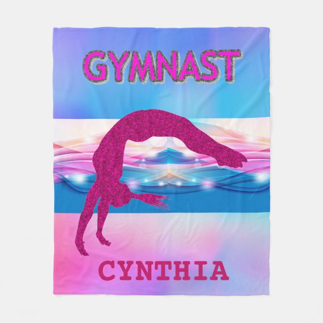 COBERTOR DE VELO GYMNAST FLEECE BLANKET A FAZER SACUDIR. (Frente)