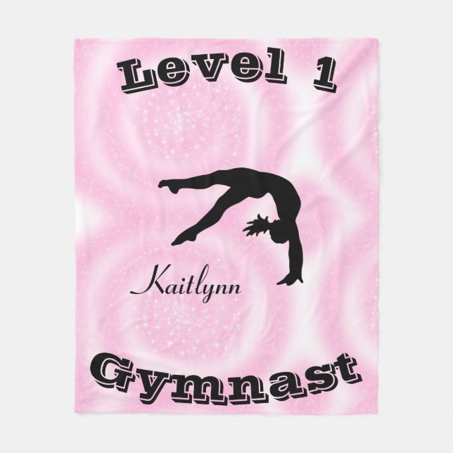 Cobertor De Velo Gymnast Level Fleece Blanket com o respectivo níve (Frente)