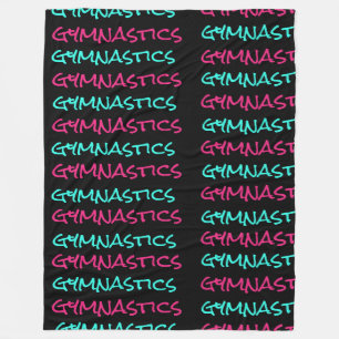 Cobertor De Velo Gymnast Scribble Fleece Blanket