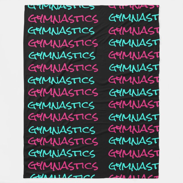 Cobertor De Velo Gymnast Scribble Fleece Blanket (Frente)