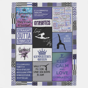 Cobertor De Velo Gymnastic Blanket Personalizado, ginástica Persona