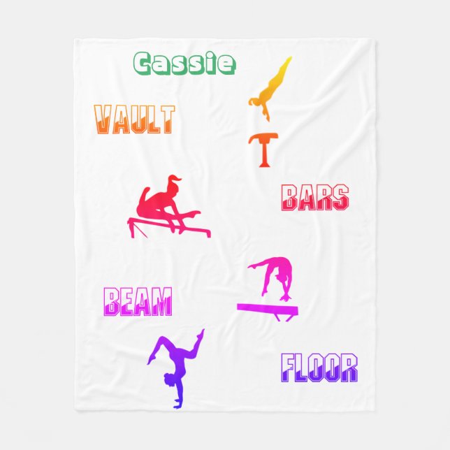 Cobertor De Velo Gymnastics Blanket - Cofre, Bares, Feixe, Chão (Frente)