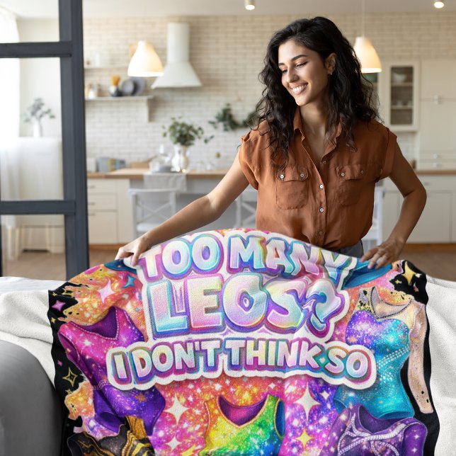 Cobertor De Velo Gymnastics Girl Too Many Leos? I Don't Think So (Criador carregado)