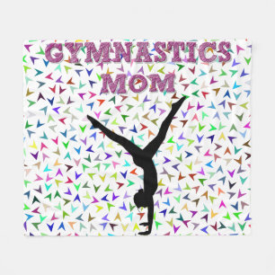 Cobertor De Velo Gymnastics MOM fleece blanket.