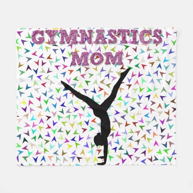 Cobertor De Velo Gymnastics MOM fleece blanket. (Frente (Horizontal))