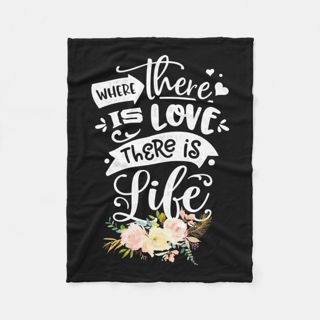 Cobertor De Velo Há Amor Há Vida (Frente)