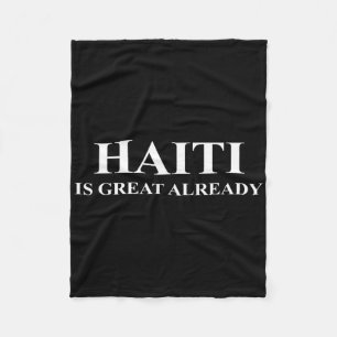 Cobertor De Velo Haiti já é ótimo - Engraçado Faça a América Trump