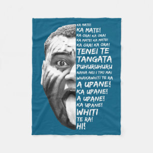 Cobertor De Velo Haka Nova Zelândia Maori Nova Zelândia Fãs Rugby _