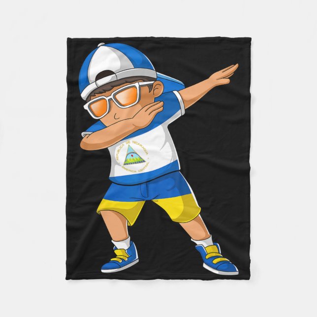 Cobertor De Velo Half Nicaraguan Ukrainian Boy Nicaragua Ukraine Fl (Frente)