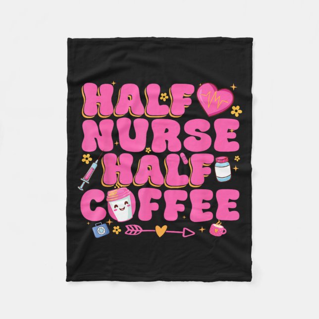 Cobertor De Velo Half Nurse Half Coffee Nurse  (Frente)