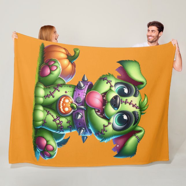 Cobertor De Velo Hallo Dogg 60x80 Fleece Blanket (In Situ)