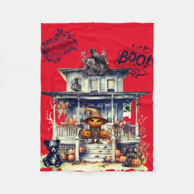 Cobertor De Velo Halloween (Frente)